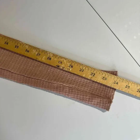 Free People Mauve Henley Top Button Textured Long Sleeve Thermal Transitional - Picture 10 of 11